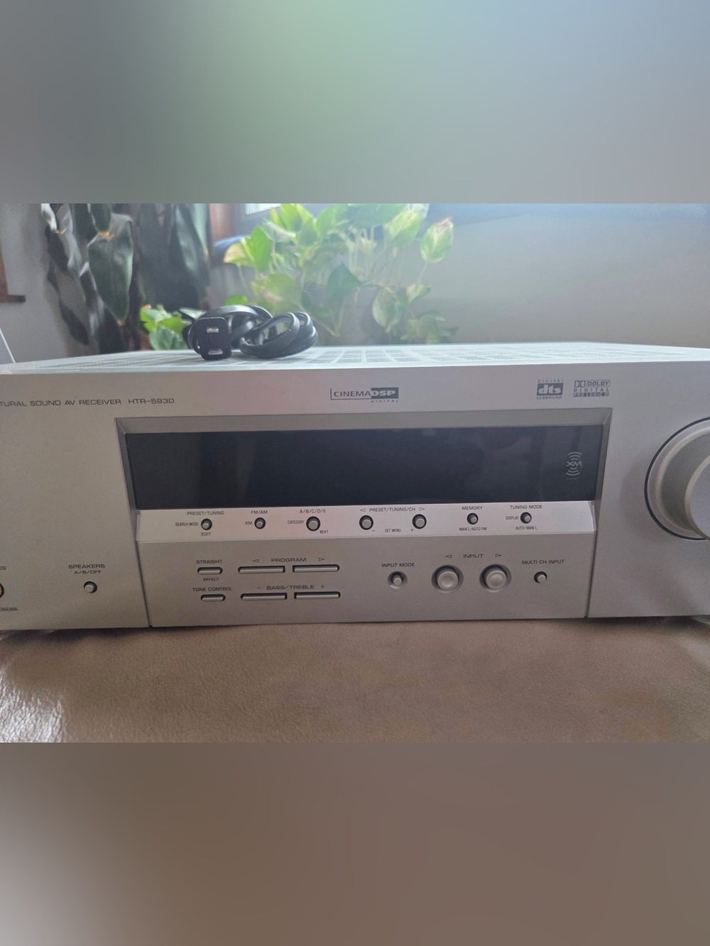 Yamaha HTR-5930 Natural Sound 5.1 AV Receiver Bundle Remote Manual Tested